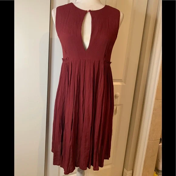 ASOS | Dresses | Asos Sleeveless Burgundy Dress | Poshmark